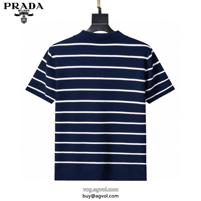 人気新商品今だけSALE半袖シャツブランド コピー s 級PRADA_0_1