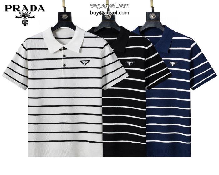 人気新商品今だけSALE半袖シャツブランド コピー s 級PRADA_0_2