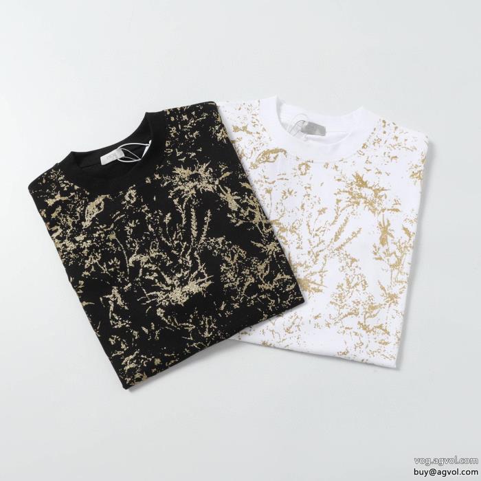 ブランド 品 コピー半袖TシャツDIOR限定版プリント夏らしい品格が漂う_0_1