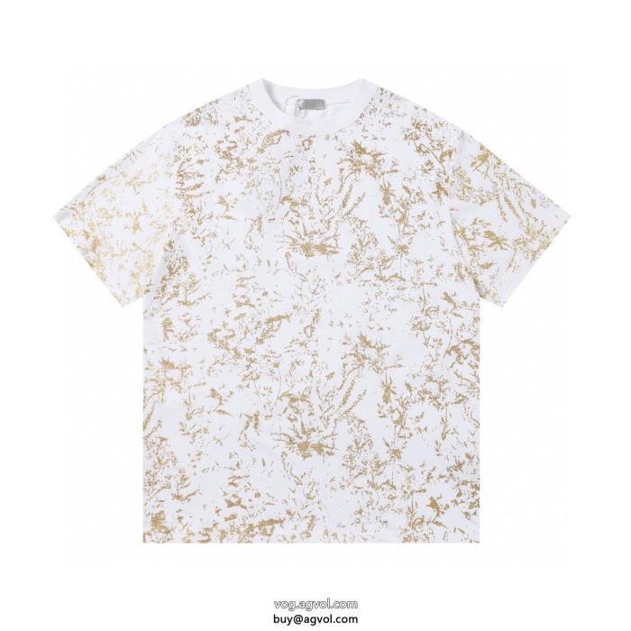 ブランド 品 コピー半袖TシャツDIOR限定版プリント夏らしい品格が漂う_0_4