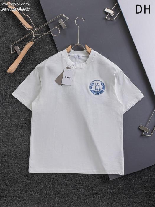 偽 ブランド肌触りの良いサラりと完売間近DIOR半袖Tシャツ_0_0