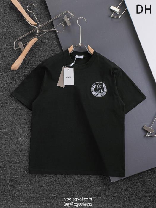 偽 ブランド肌触りの良いサラりと完売間近DIOR半袖Tシャツ_0_5