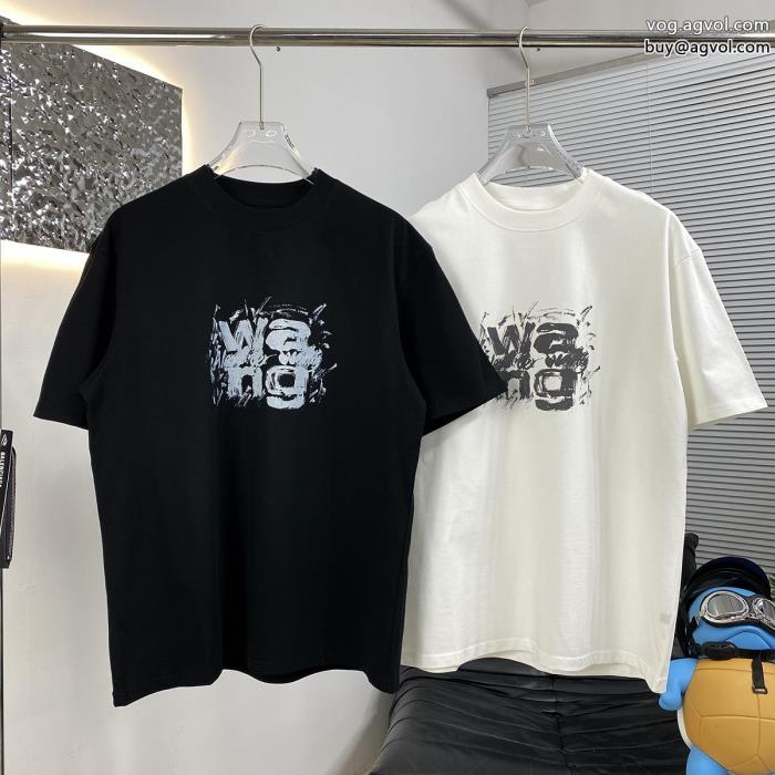 ALEXANDER WANG偽 ブランド半袖Tシャツジュアル感強めの着季節をまたい新作アイテム_0_0