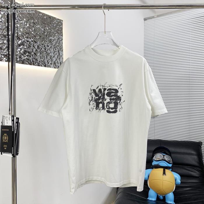 ALEXANDER WANG偽 ブランド半袖Tシャツジュアル感強めの着季節をまたい新作アイテム_0_1