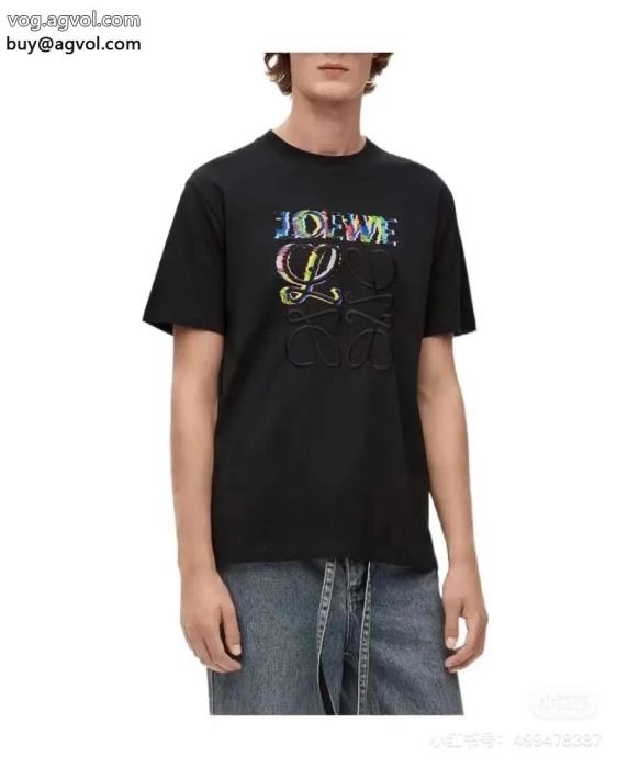 ブランド コピー 着払いLOEWE話題沸騰憧れブランド半袖Tシャツ_0_3