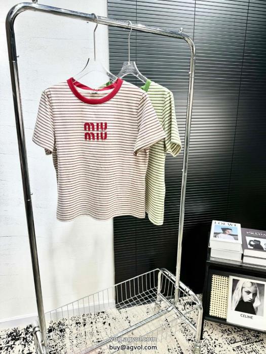 激安 ブランド 通販半袖TシャツMIUMIU話題沸騰ファッションの最先端！_0_4