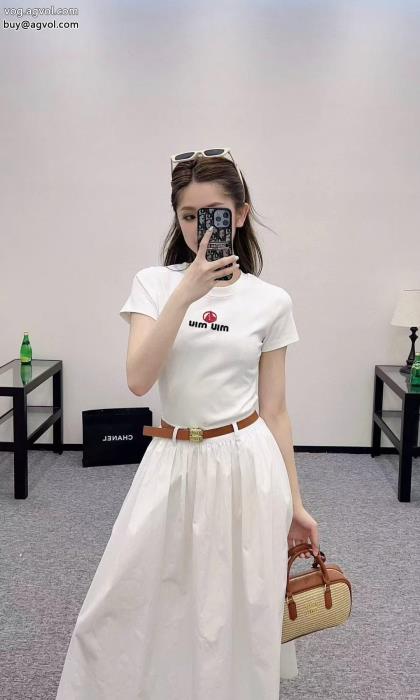 ロングスカートブランド コピー 激安2025大人気着心地の良いMIUMIU_0_3