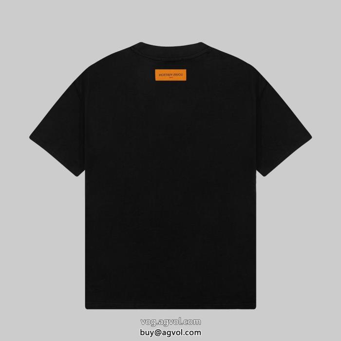LOUIS VUITTONブランド コピー ショップ優しい肌触り話題のブランド半袖Tシャツ_0_0