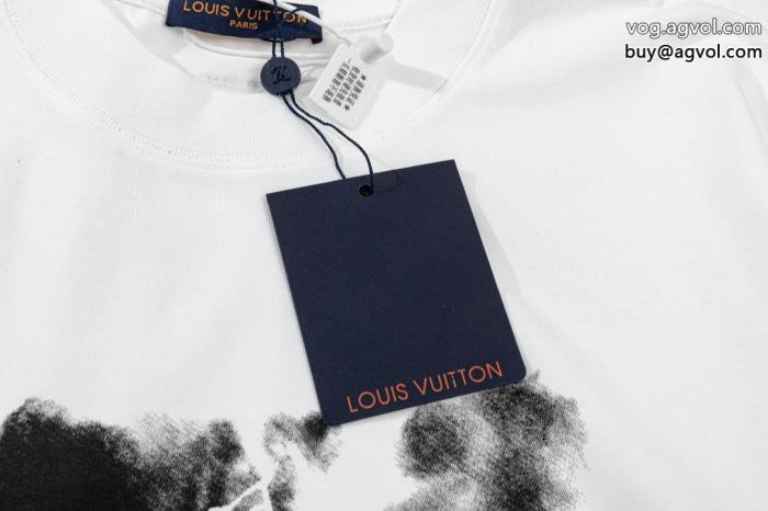 LOUIS VUITTONブランド コピー ショップ優しい肌触り話題のブランド半袖Tシャツ_0_2
