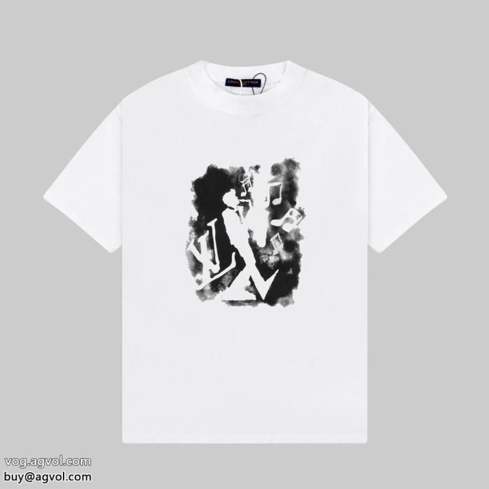 LOUIS VUITTONブランド コピー ショップ優しい肌触り話題のブランド半袖Tシャツ_0_3