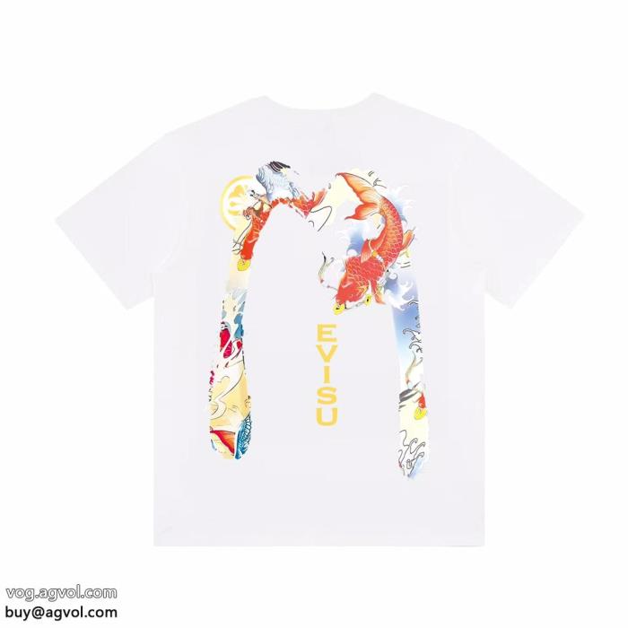 半袖Tシャツ完売前に透け感優しいEVISU偽 ブランド 販売_0_0