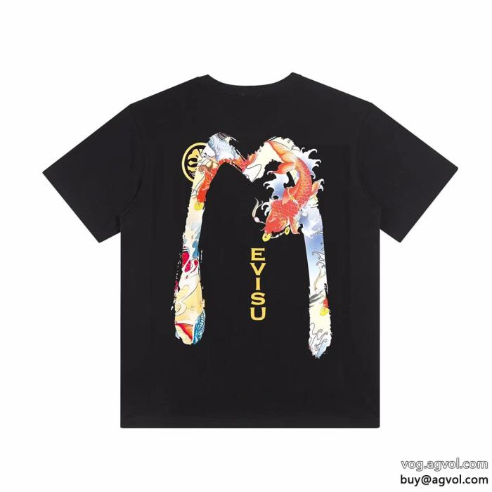 半袖Tシャツ完売前に透け感優しいEVISU偽 ブランド 販売_0_1