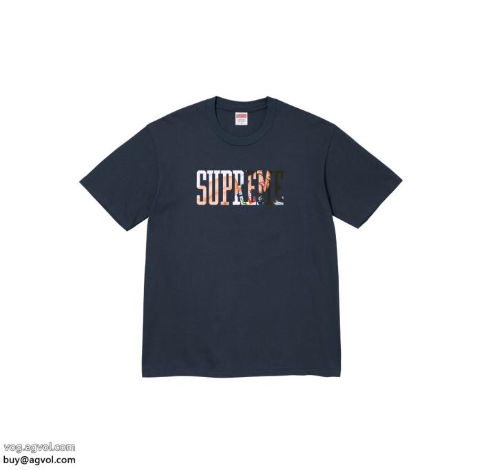 大人っぽい印象が素敵韓国ファッションSUPREME半袖Tシャツブランド 品 激安 通販_0_4