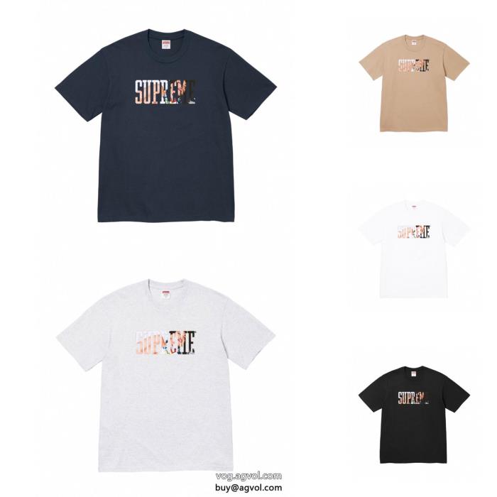 大人っぽい印象が素敵韓国ファッションSUPREME半袖Tシャツブランド 品 激安 通販_0_5