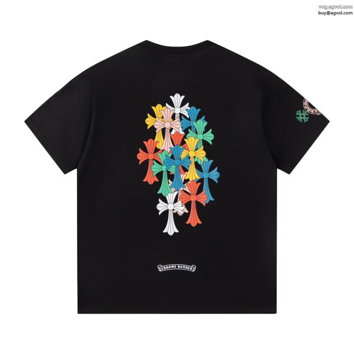 偽 ブランド 半袖TシャツCHROME HEARTS韓国の人気販売店舗限定モデル_0_1