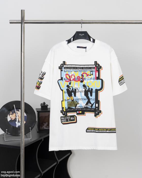 ルイ ヴィトン偽物 ブランド 販売絶妙な抜け感清涼感半袖Tシャツ_0_0