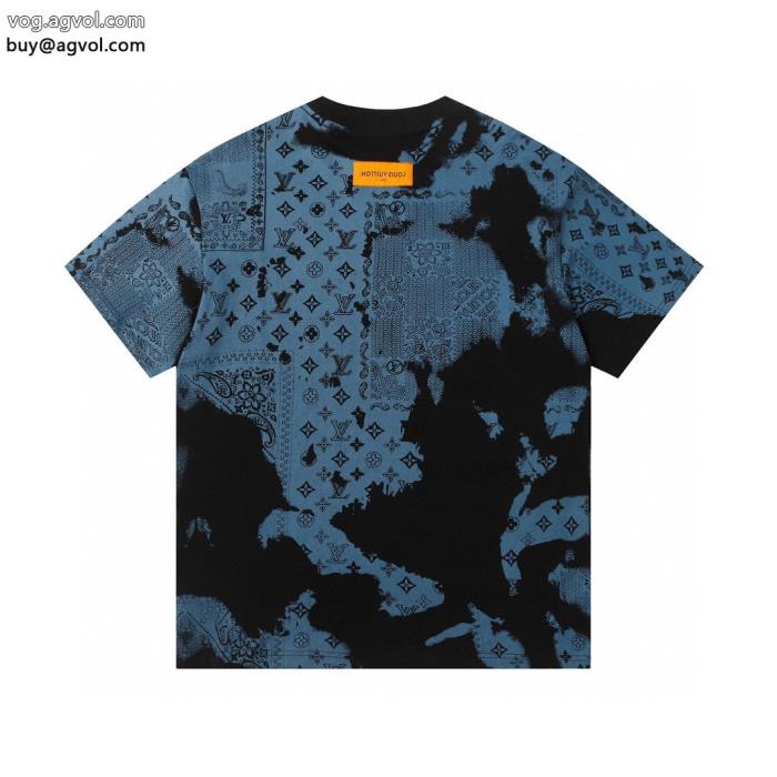 偽 ブランド 通販一流の憧れブランド通気性と吸汗性に優れ半袖TシャツLOUIS VUITTON_0_0