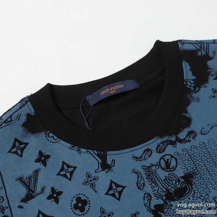 偽 ブランド 通販一流の憧れブランド通気性と吸汗性に優れ半袖TシャツLOUIS VUITTON_0_1