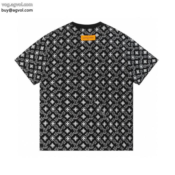 LOUIS VUITTONロゴが美しい不動の人気2025最新半袖Tシャツコピー ブランド_0_0