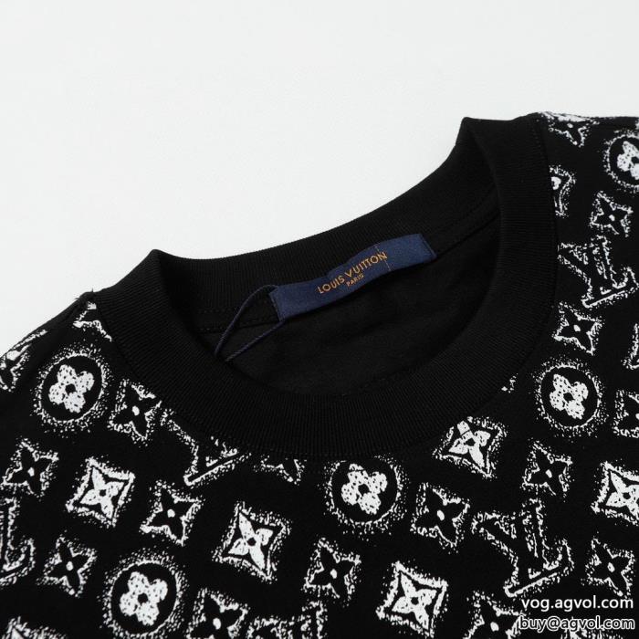 LOUIS VUITTONロゴが美しい不動の人気2025最新半袖Tシャツコピー ブランド_0_3