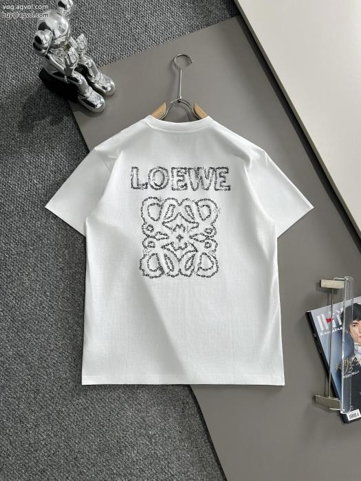 海外限定モデル 新作定番人気のモデル半袖Tシャツコピー 品 販売LOEWE_0_1