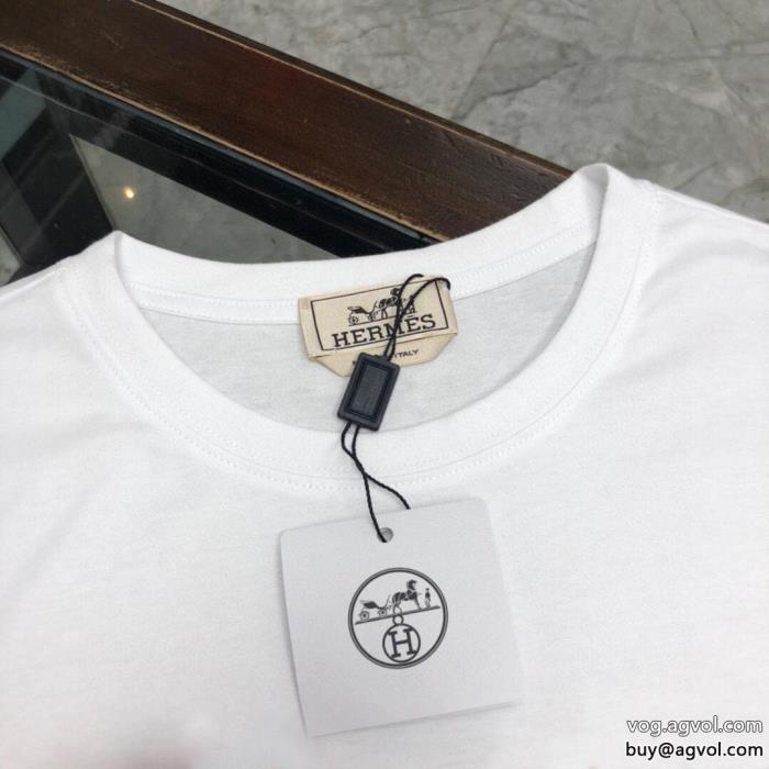 偽 ブランド半袖Tシャツ通勤スタイル視線を集めてエルメス_0_0