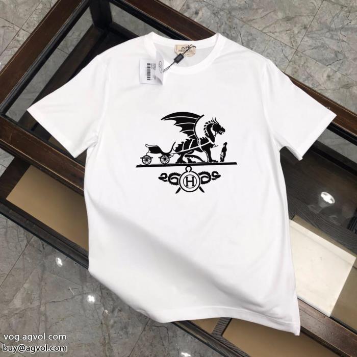 偽 ブランド半袖Tシャツ通勤スタイル視線を集めてエルメス_0_2
