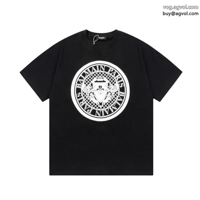 BALMAIN2025年夏 オススメ新作抜け感スゴイコピー 通販半袖Tシャツ_0_0