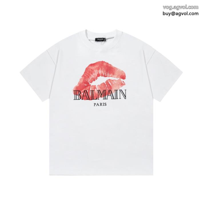 海外限定日本完売バルマン半袖Tシャツコピー ブランド 販売_0_3