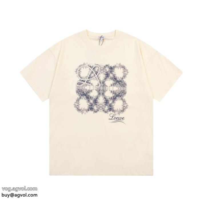 偽物 ブランド 激安新作 オフィス使いに印象に残るデザインLOEWE半袖Tシャツ_0_0
