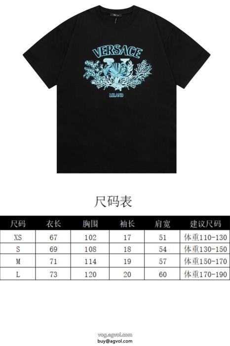ヴェルサーチ半袖Tシャツ人気商品再入荷高級感が好評ですブランド 通販 激安_0_1