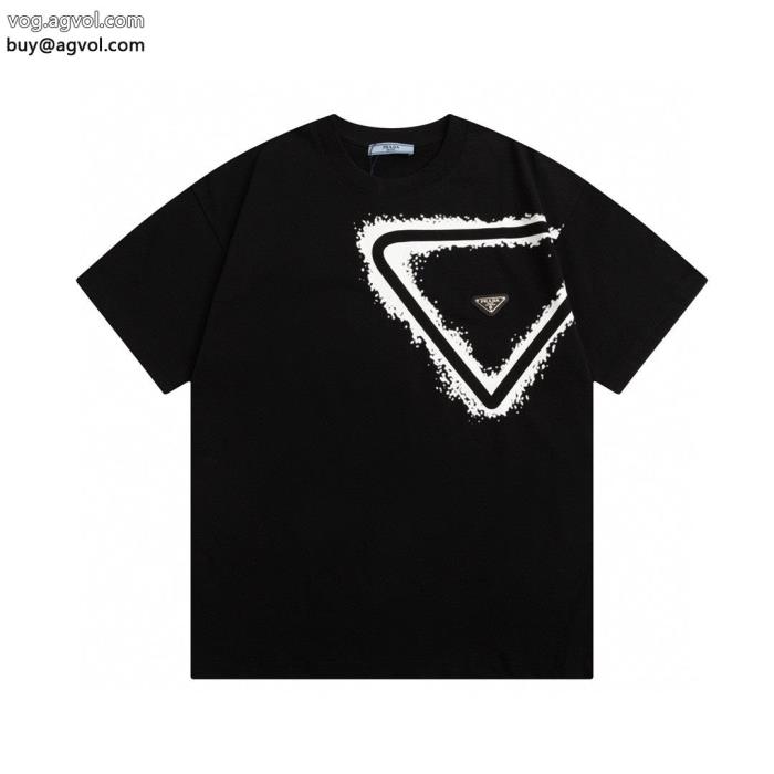 23新作セールカジュアルさPRADA激安 ブランド 通販半袖Tシャツ_0_0