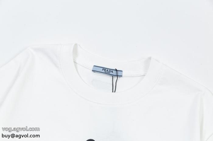 PRADA半袖Tシャツ洗練された印象最安に挑戦スーパー コピー 安心 _0_2