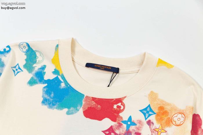 相性抜群のコンビ新作在庫希少スーパー コピー ブランド 専門半袖TシャツLOUIS VUITTON_0_3