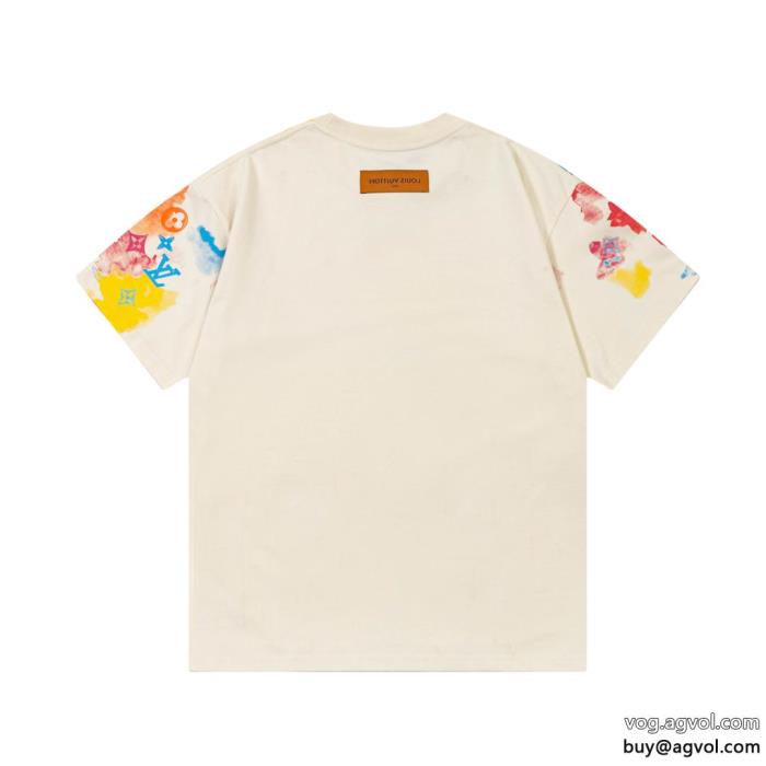 相性抜群のコンビ新作在庫希少スーパー コピー ブランド 専門半袖TシャツLOUIS VUITTON_0_4