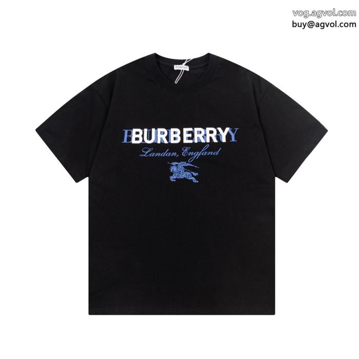 激安 ブランド 通販バーバリー半袖Tシャツヴィンテージ感上品な印象に格上げ_0_0