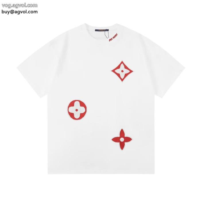 コピー ブランド 優良爽やかマルチ2022/232025新作半袖TシャツLOUIS VUITTON_0_0