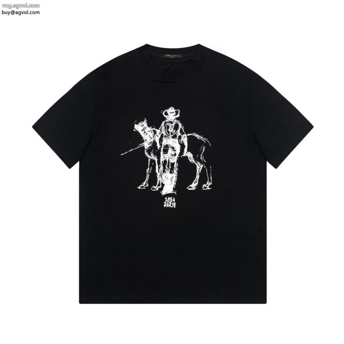 LOUIS VUITTON限定SALE抜け感スゴイ偽物 ブランド 販売半袖Tシャツ_0_2