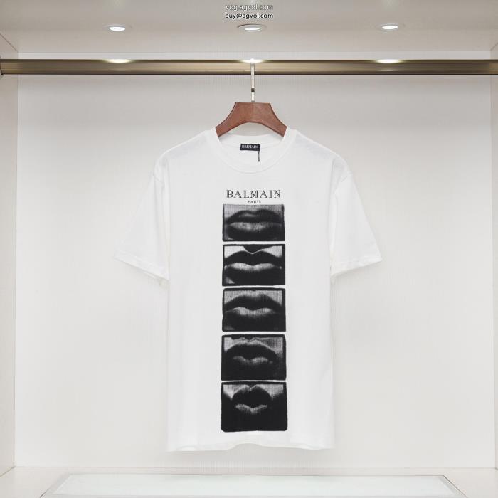 半袖Tシャツスーパー コピー 販売BALMAIN雑誌掲載夏の王道　適度な上品さ_0_4