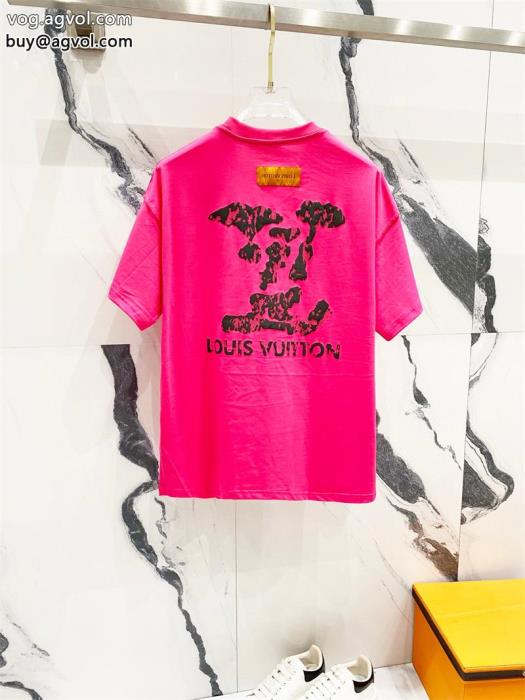 半袖Tシャツブランド フェイクLOUIS VUITTON知的優秀アイテムファッション感満々_0_1