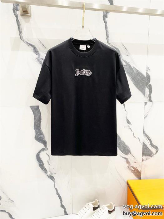 快適な着心地好印象な上品スタイル半袖TシャツBURBERRY激安 ブランド_0_3