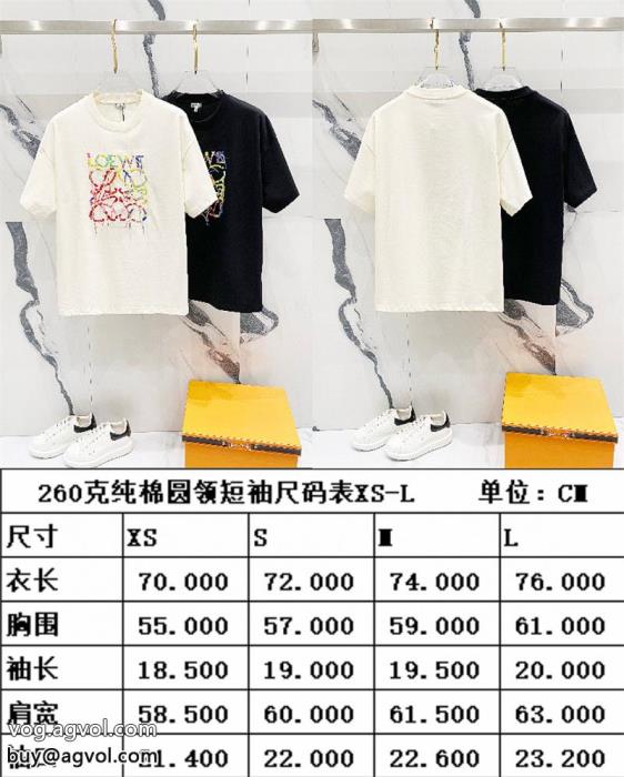 LOEWEブランド コピー 優良半袖Tシャツ夏に爆発的な人気愛用ブランド_0_0