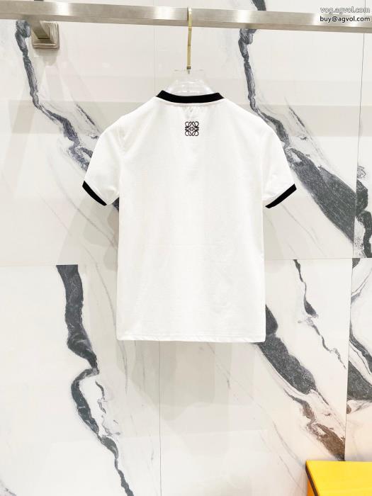 23SS 異素材洒落感を演出する！激安 ブランド 通販ロエベ半袖Tシャツ_0_1