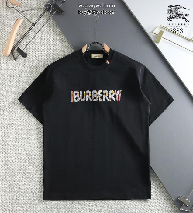 ブランド コピー 通販ファッションに新しい色数量限定半袖Tシャツバーバリー_0_0