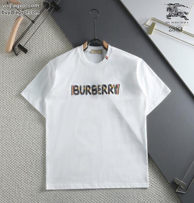 ブランド コピー 通販ファッションに新しい色数量限定半袖Tシャツバーバリー_0_2