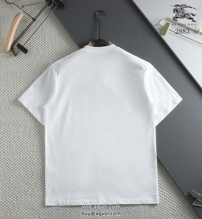 ブランド コピー 通販ファッションに新しい色数量限定半袖Tシャツバーバリー_0_3