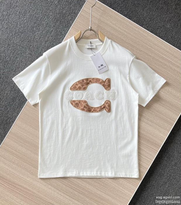 コーチ半袖Tシャツ嬉しいポイントロゴが素敵スーパー コピー 通販 優良_0_0