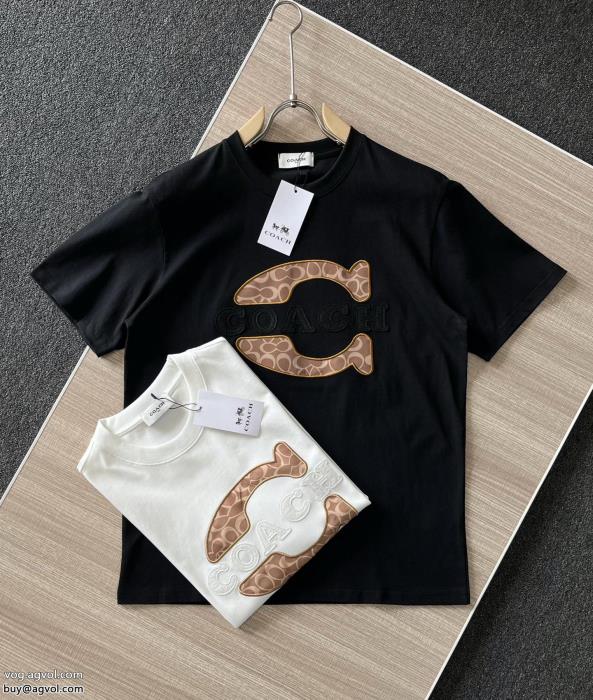 コーチ半袖Tシャツ嬉しいポイントロゴが素敵スーパー コピー 通販 優良_0_4