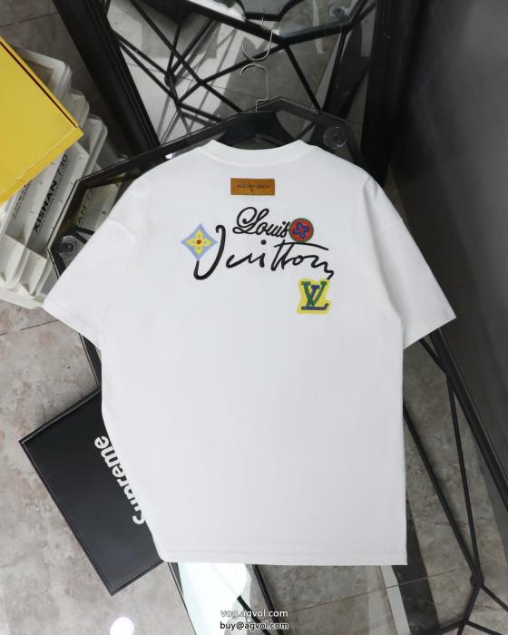 半袖Tシャツ通勤スタイル販売店舗限定モデルブランド フェイクLOUIS VUITTON_0_2