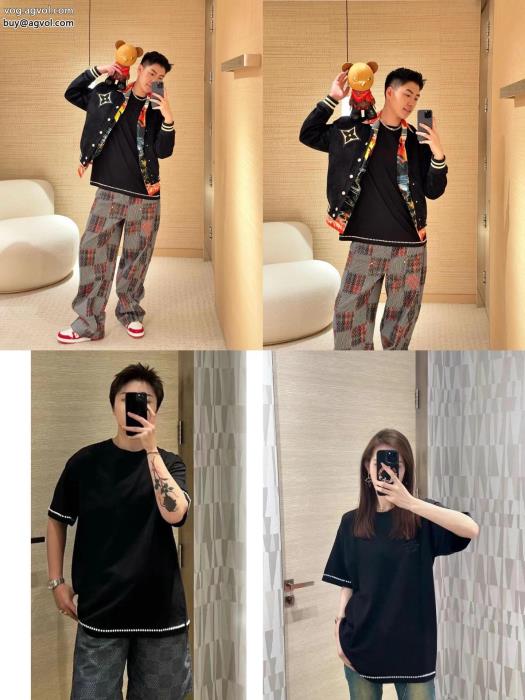 韓国ファッション最新商品即完売必至半袖Tシャツスーパー コピー 安心 ルイ ヴィトン_0_1